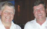 Golf Day organisers Johan Maritz and Rikus Kriel.